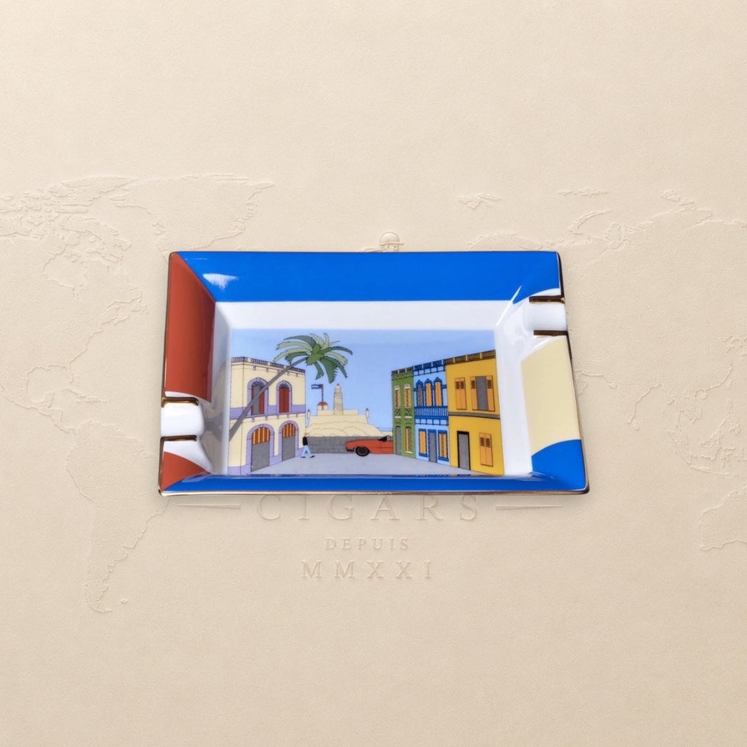 Elle Blue Casa Cubana – Porcelain Ashtray