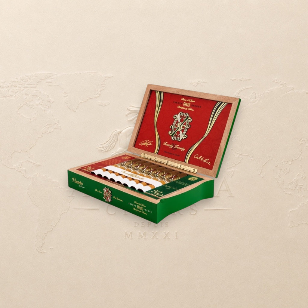 Arcadia Cigars Arturo Fuente Opus X 2020 Viento d’Amor limited edition cigar box, Toro Especial vitola.