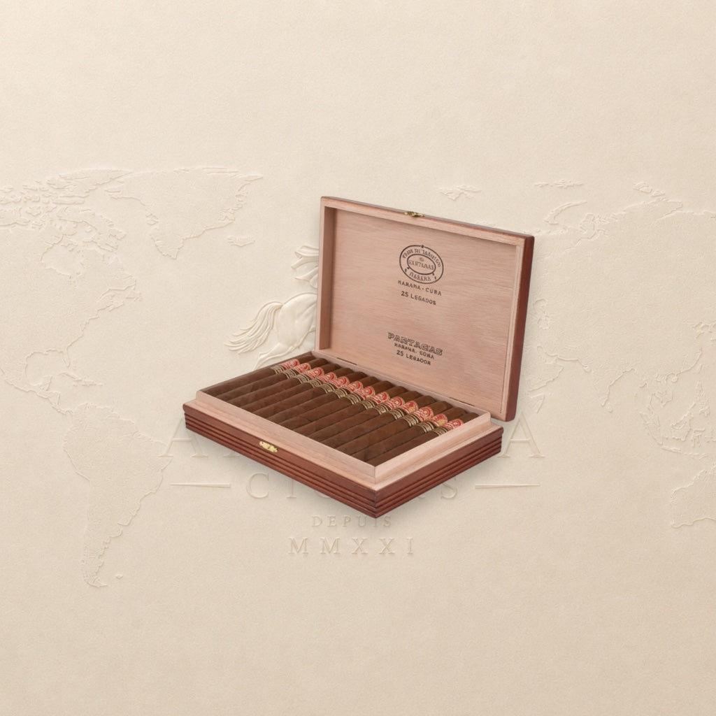 Arcadia Cigars Partagás Legado 2020 Limited Edition box of 25 Cuban cigars, Hermosos No.2 format.