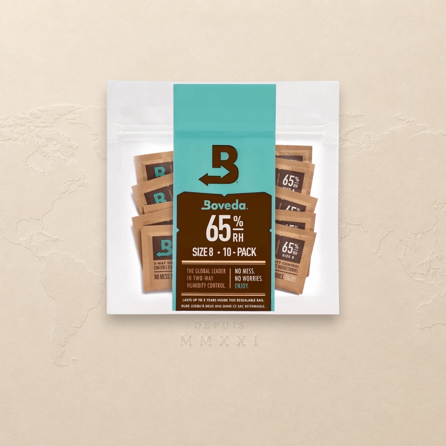 Boveda Size 8 For Travel - Small Humidors B65 RH