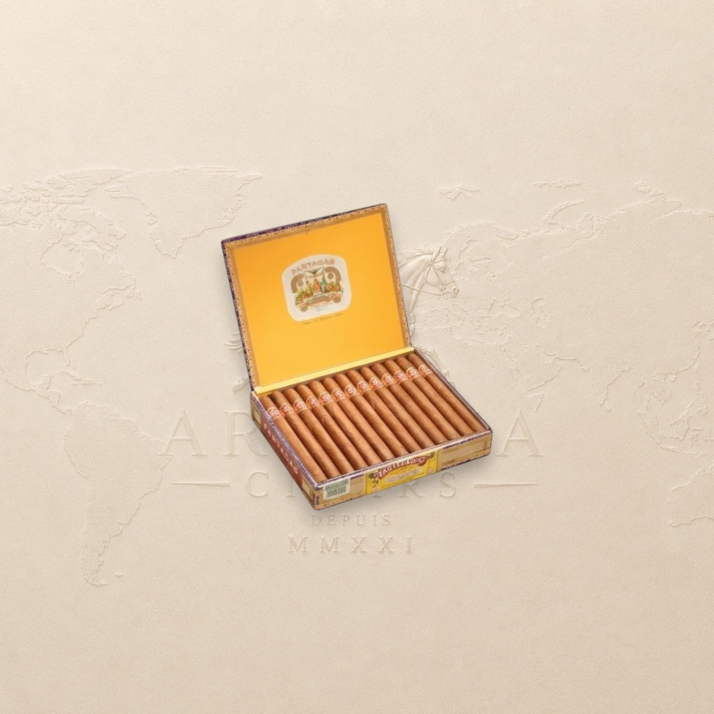 Partagás Lusitanias is a legendary Double Corona offering rich notes of cedar, earth, leather and spice.