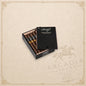 Arcadia Cigars Davidoff Puro Dominicano Corona Larga cigars in an open black wooden box on a neutral background
