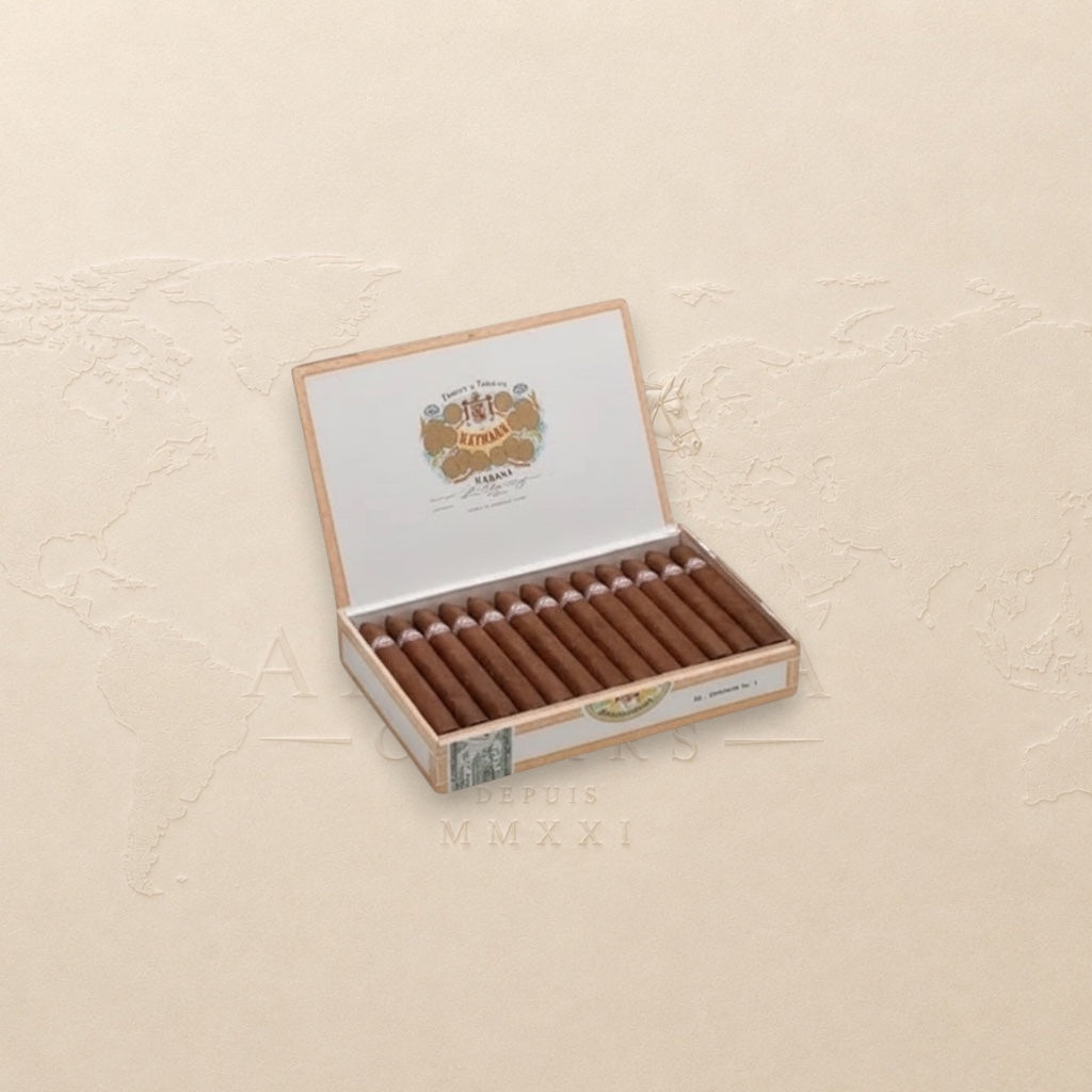 Arcadia Cigars H. Upmann No. 2 box of 25 Cuban torpedo cigars. Medium strength, Pirámides format.