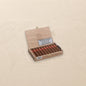 Arcadia Cigars Partagás Serie D No.5 box of 10 Petit Robusto Cuban cigars with red bands.